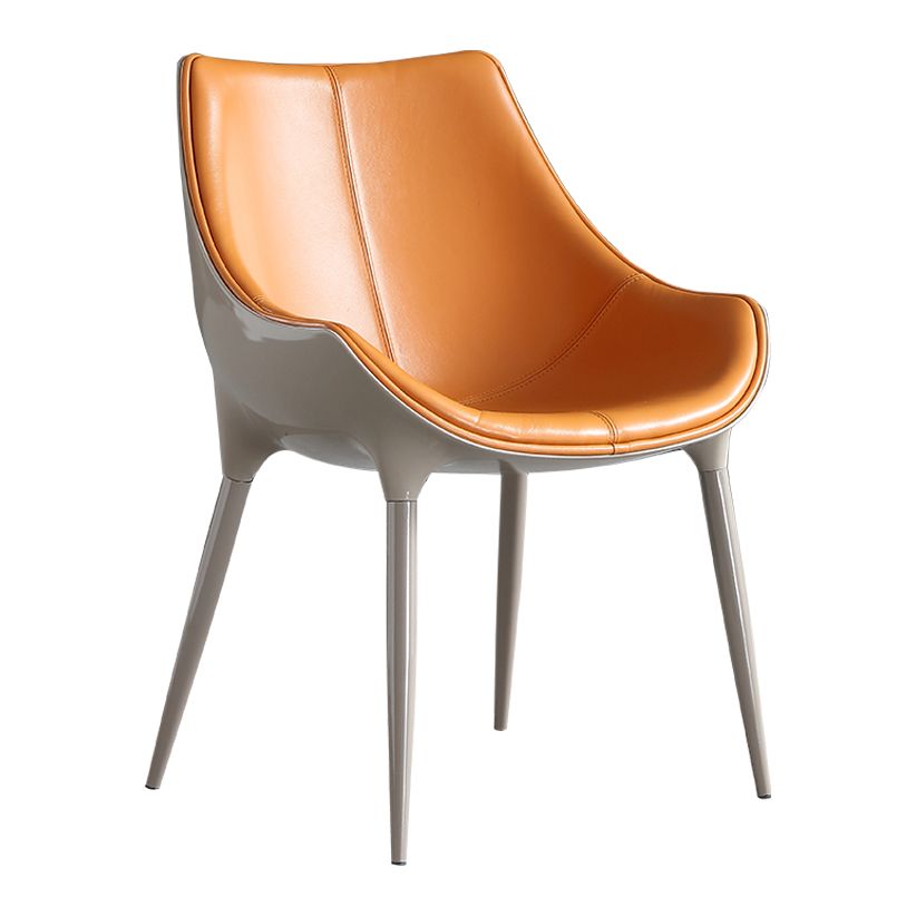 Contemporary Style Dining Side Chairs Kitchen Arm Side Chair with Metal Legs (Set of 2) Clearhalo ' kitchen&dining_furn' 'Dining Chairs' 'Dining Tables & Seating' 'dining_chair' 'furn' 'furn_dining_chair' 'Furniture' 'furniture_dining_chair' 'Kitchen & Dining Furniture' 'kitchen' 1200x1200_16eea825-4652-44b7-9513-9b34da4387da