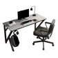 23.6" Wide Office Desk Industrial Computer Desk Stone and Metal