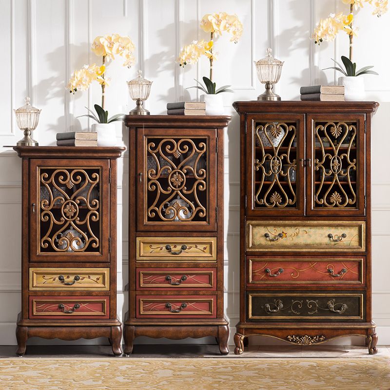 1- Door Wooden Cabinet, Rectangle Accent Cabinet with Drawers Clearhalo 'Cabinets & Chests' 'cabinets_chests' 'furn' 'furn_cabinets_chests' 'Furniture' 'Living Room Furniture' 1200x1200_16f02f86-8ce1-4773-9149-adeb5badeb97