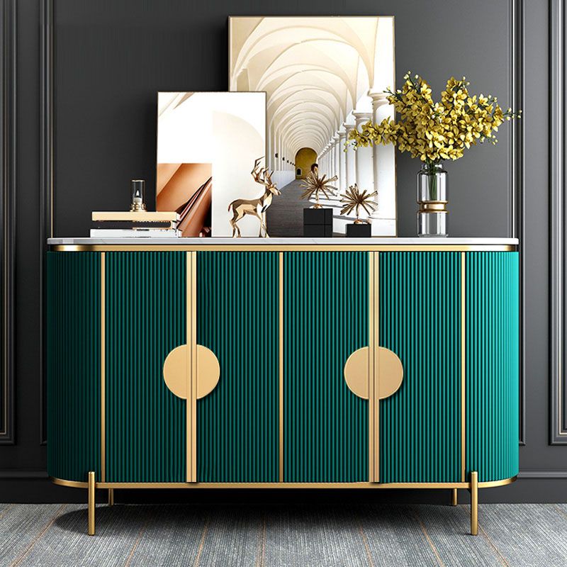 Technischer Holzbuffet Ständer mit Schränken Glam Buffet Sideboard