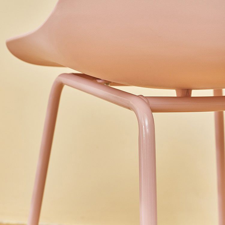 Contemporary Design Plastic Dining Armless Chair Solid Back Chair for Home Clearhalo ' kitchen&dining_furn' 'Dining Chairs' 'Dining Tables & Seating' 'dining_chair' 'Furniture' 'furniture_dining_chair' 'Kitchen & Dining Furniture' 'kitchen' 1200x1200_16f1446a-732a-4fc5-a2eb-38db30a83ce9