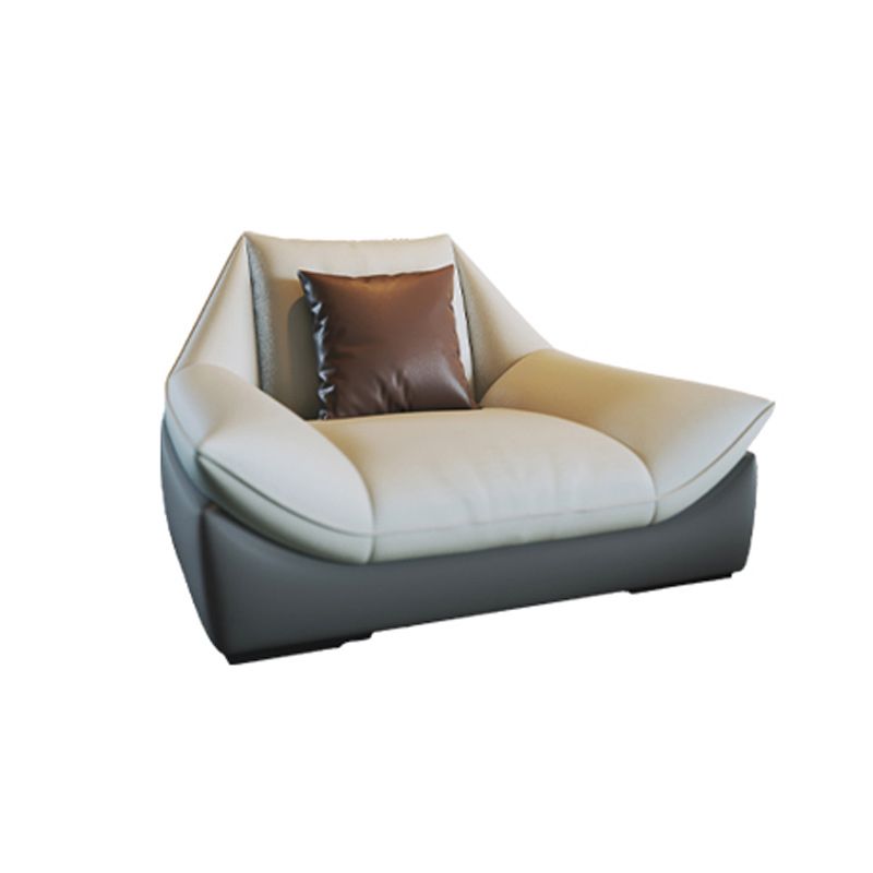 Tufted Faux Leather Pillow Top Arm Sofa with Stain Resistant and Waterproof Clearhalo 'furn' 'furn_sectionals' 'Furniture' 'furniture_sectionals' 'kitchen' 'kitchen_sectionals' 'Living Room Furniture' 'Sectionals' 1200x1200_16f19f6f-4911-4ad2-967d-3d5a8445aadf