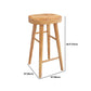Modern 1/9 Pieces Bar Table Set Rectangle Pine Wood Counter Table with High Stools