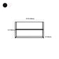 Metal Open Back Bookcase Industrial Etagere Storage Bookshelf