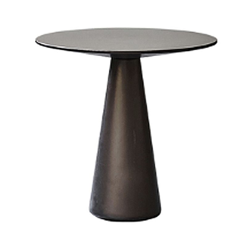 Mid-Century Metal Round Top Side Table 19.6-inch Pedestal End Table Clearhalo 'Coffee & Accent Tables' 'End & Side Tables' 'end_side_tables' 'furn' 'furn_end_side_tables' 'Furniture' 'Living Room Furniture' 1200x1200_16f81fb3-a097-42e4-ab81-b6b44a278e67