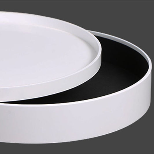 20.3" Tall Tray Top End Table 3 Legs Round Wood Accent Side Table with Storage