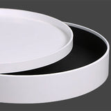 20.3" Tall Tray Top End Table 3 Legs Round Wood Accent Side Table with Storage