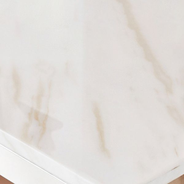 Tabella della console in marmo da 16 "W Tavolo accento resistente alle macchie glam per Hall