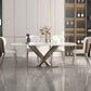 Traditional Luxury Dining Table Rectangle Sintered Stone Dining Table with Pedestal Base Clearhalo ' dining_table' 'Dining Tables & Seating' 'Dining Tables' 'furn' 'furn_dining_table' 'Furniture' 'furniture_dining_table' 'Kitchen & Dining Furniture' 'kitchen&dining_furn' 'kitchen' 'kitchen_dining_table' 1200x1200_16fa6fdb-d543-4bdc-8c27-349c539b1886