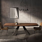 Metal Industrial Rectangle Table Solid Wood Top Table for Kitchen and Dining Room Clearhalo ' dining_table' 'Dining Tables & Seating' 'Dining Tables' 'furn' 'furn_dining_table' 'Furniture' 'furniture_dining_table' 'Kitchen & Dining Furniture' 'kitchen&dining_furn' 'kitchen' 'kitchen_dining_table' 1200x1200_16fa9d24-eeec-4e14-b4b7-b10fe778f8c3