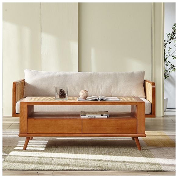 Solid Wood Square Arm Sofa Tropical Cushions Sofa for Living Room Clearhalo 'furn' 'furn_sofas' 'Furniture' 'Living Room Furniture' 'Sofa' 'sofas' 1200x1200_16fb0004-7d7b-4dfe-9243-e1eb340bf8b1
