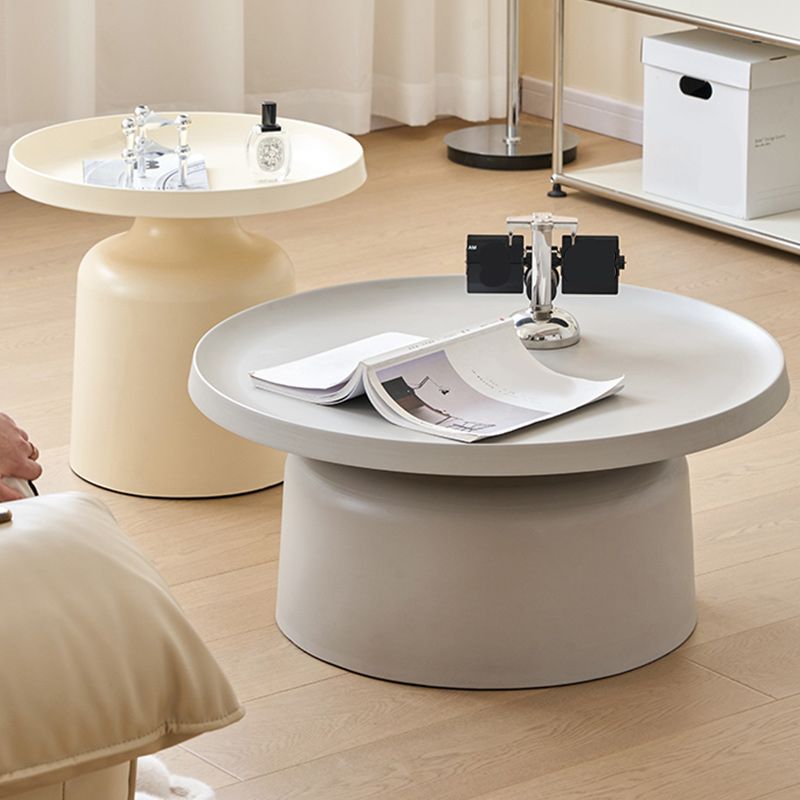 Contemporary Corner Table Metal Round Pedestal Accent Side Table Clearhalo 'Coffee & Accent Tables' 'End & Side Tables' 'end_side_tables' 'furn' 'furn_end_side_tables' 'Furniture' 'Living Room Furniture' 1200x1200_16fb4e54-bfab-4b70-aa89-657a2b5d603c