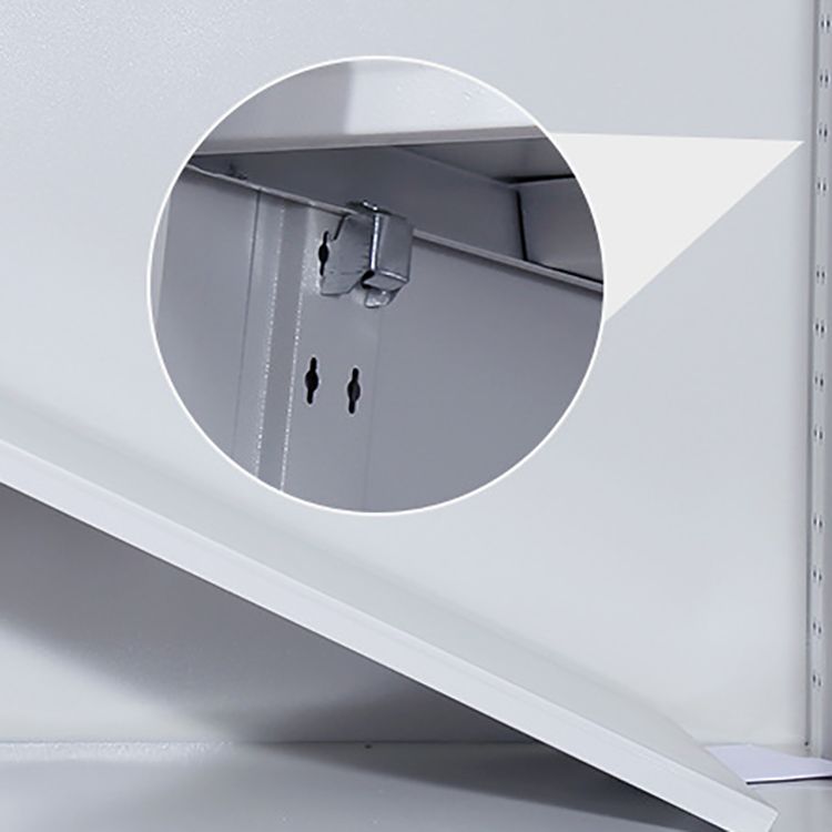 Modern Style Wardrobe Gray Colour Metal Wardrobe Closet with Locks Clearhalo 'Armoires & Wardrobes' 'armoires_wardrobes' 'Bedroom Furniture' 'furn' 'furn_armoires_wardrobes' 'Furniture' 1200x1200_16fc34c8-5713-4526-9071-0374667881bc