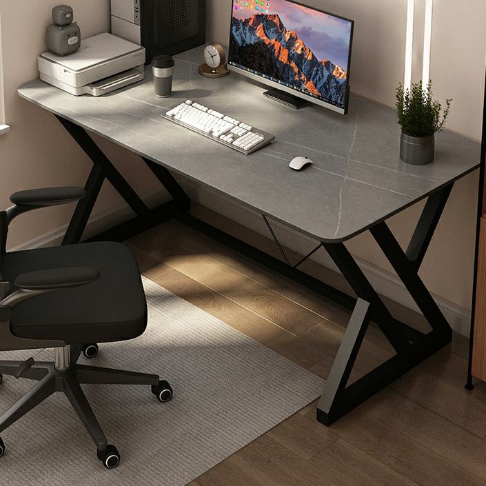 29.53 "H Industrieel rechthoekige kantoorbureau Antieke afwerking Computer Desk