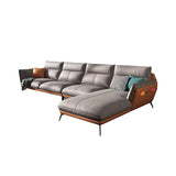 Sofa im modernen Stilbett imitation Leder Armlehnenpolster Sofa