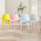 Sillas de comedor sin brazos modernas silla lateral de plástico para comedor
