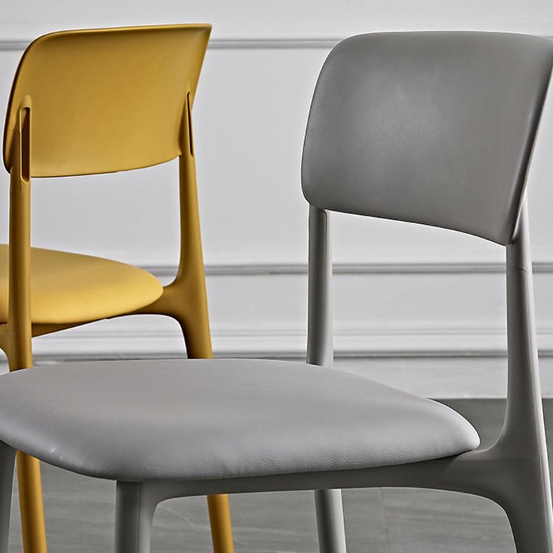 Plastic Scandinavian Restaurant Side Chair Matte Finish Open Dining Chair Clearhalo ' kitchen&dining_furn' 'Dining Chairs' 'Dining Tables & Seating' 'dining_chair' 'furn' 'furn_dining_chair' 'Furniture' 'furniture_dining_chair' 'Kitchen & Dining Furniture' 'kitchen' 1200x1200_17012bd0-a1f3-4683-8f9c-1eb8cd16baae