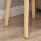 Tabla de extremo cuadrada contemporánea 4 Piernas Mesa lateral de madera maciza, 16.5 "de alto