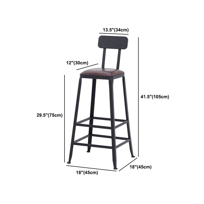 Industrial 1/7 Pieces Bar Table Set Rectangle Wood Counter Table with High Stools for Cafe