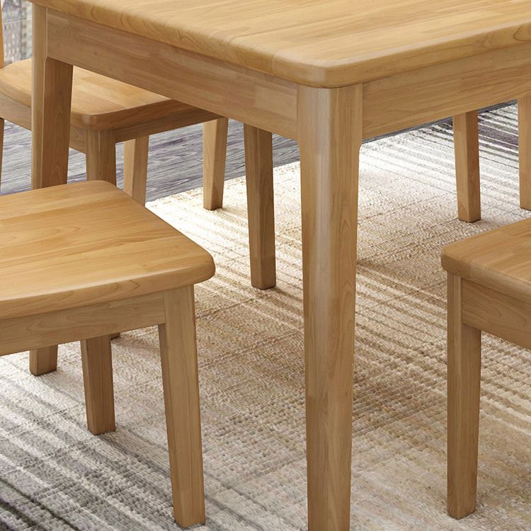 Simple Solid Wood Standard Dining Table Square Shape Kitchen Dining Table with 4 Legs Base Clearhalo ' dining_table' 'Dining Tables & Seating' 'Dining Tables' 'furn' 'furn_dining_table' 'Furniture' 'furniture_dining_table' 'Kitchen & Dining Furniture' 'kitchen&dining_furn' 'kitchen' 'kitchen_dining_table' 1200x1200_17028c44-204b-4c7c-a4a9-8e6153ea8b6b