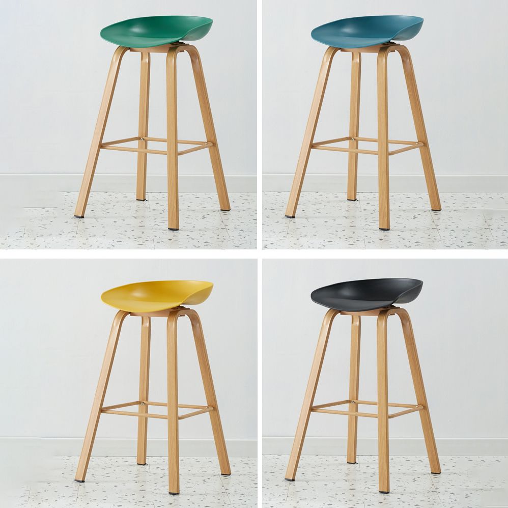 Metal Contemporary Dining Kitchen Room Armless Stool Low Back Bar Stool Clearhalo 'Bar Furniture' 'Bar Stools' 'bar_stools' 'furn' 'furn_bar_stools' 'Furniture' 'furniture_bar_stools' 'Kitchen & Dining Furniture' 1200x1200_1704ee0d-11f0-4238-8985-bfb92750698b