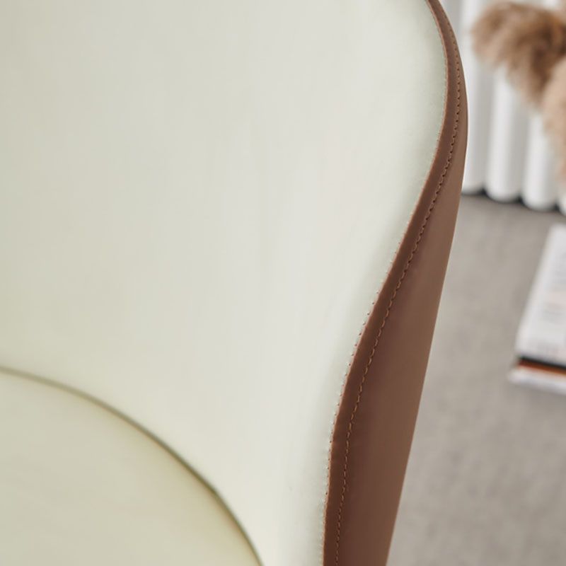 Contemporary Dining Side Chairs Wingback Side Chair with Stainless Steel Legs Clearhalo 'Dining Chairs' 'Dining Tables & Seating' 'dining_chair' 'furn' 'furn_dining_chair' 'Furniture' 'furniture_dining_chair' 'Kitchen & Dining Furniture' 1200x1200_170620cc-ca29-451e-be75-af66a0022545