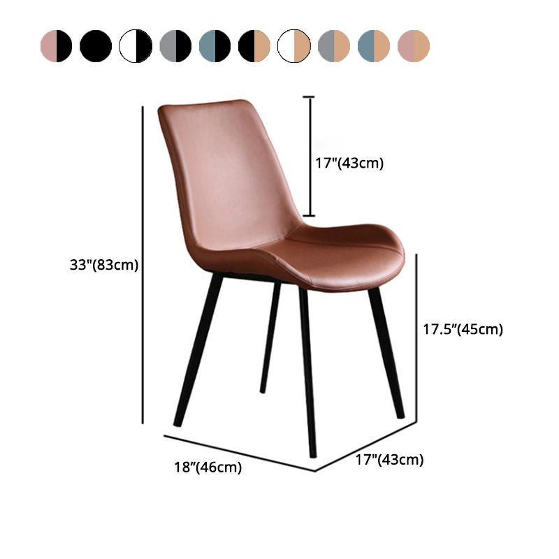 Metal Industrial Dining Kitchen Room Chair Solid Back Side Chair Clearhalo ' kitchen&dining_furn' 'Dining Chairs' 'Dining Tables & Seating' 'dining_chair' 'furn' 'furn_dining_chair' 'Furniture' 'furniture_dining_chair' 'Kitchen & Dining Furniture' 'kitchen' 1200x1200_1706c4fe-9ca1-4ae5-aa4e-b448584a032b