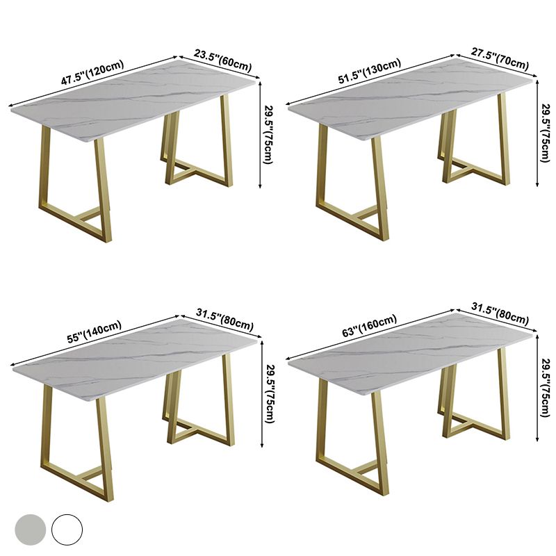 Luxury Style Sintered Stone Dining Table Double Pedestal Base Rectangle Table for Home Clearhalo ' dining_table' 'Dining Tables & Seating' 'Dining Tables' 'furn' 'furn_dining_table' 'Furniture' 'furniture_dining_table' 'Kitchen & Dining Furniture' 'kitchen&dining_furn' 'kitchen' 'kitchen_dining_table' 1200x1200_1708ddf2-e7c8-42be-acb7-21ed36ba1dfa