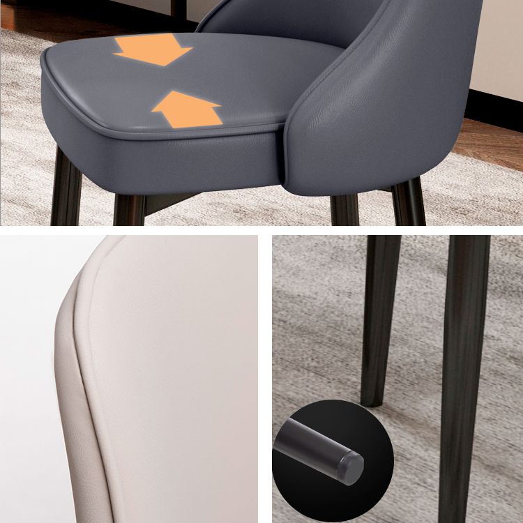 Scandinavian Style Metal Dining Chairs Dining Room Parsons Armless Chair Clearhalo ' kitchen&dining_furn' 'Dining Chairs' 'Dining Tables & Seating' 'dining_chair' 'furn' 'furn_dining_chair' 'Furniture' 'furniture_dining_chair' 'Kitchen & Dining Furniture' 'kitchen' 1200x1200_170b45f1-7823-4bf3-a0ae-78f94e679b7f