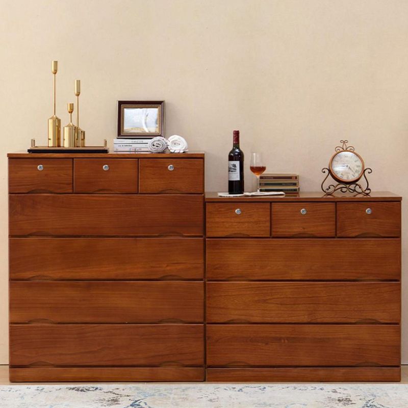 Traditional Solid Wood Storage Chest Soft-Close Drawers Bedroom Dresser