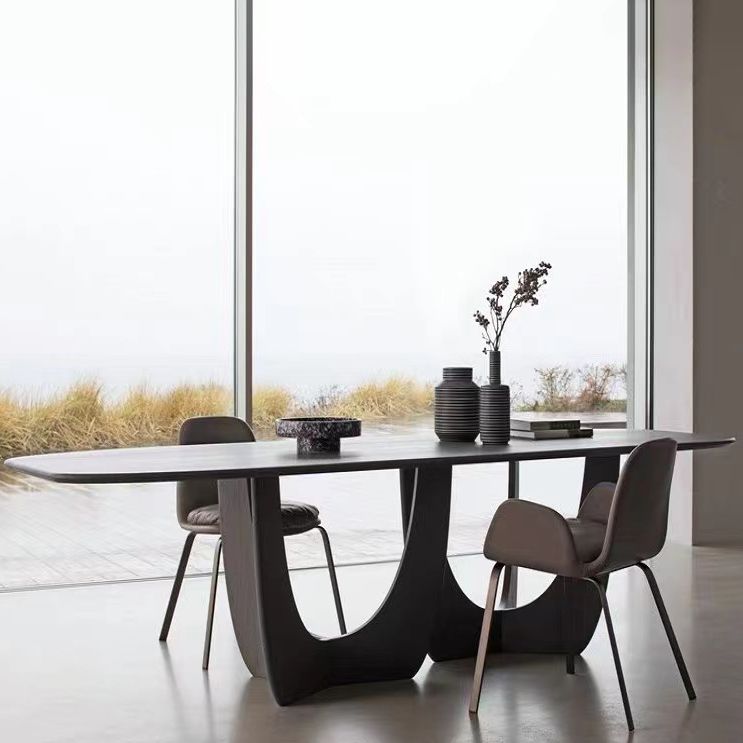 Rectangle Modern Style Dining Table Wood Color Fixed Table with Solid Wood Clearhalo ' dining_table' 'Dining Tables & Seating' 'Dining Tables' 'furn' 'furn_dining_table' 'Furniture' 'furniture_dining_table' 'Kitchen & Dining Furniture' 'kitchen&dining_furn' 'kitchen' 'kitchen_dining_table' 1200x1200_170c85b5-d594-4d5c-8578-984457369b3a