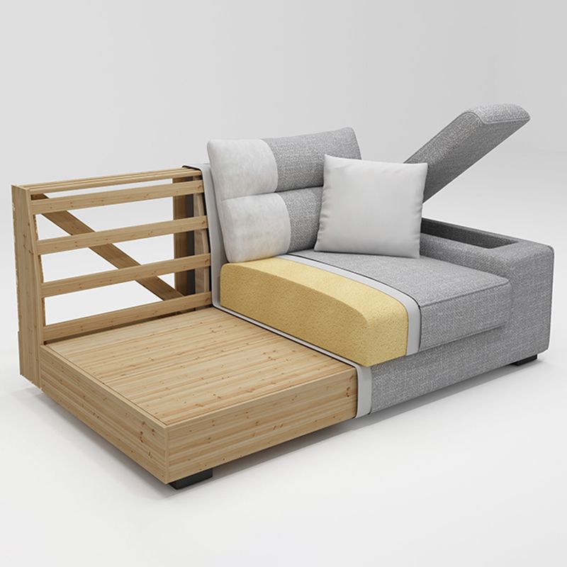 Pillow Top Arm L-Shape Pillowed Back Cushions Sectional Sofa with Chaise for Four People Clearhalo 'furn' 'furn_sectionals' 'Furniture' 'furniture_sectionals' 'kitchen' 'kitchen_sectionals' 'Living Room Furniture' 'Sectionals' 1200x1200_170e1aa6-3ede-459f-92cf-af8e9e910eab