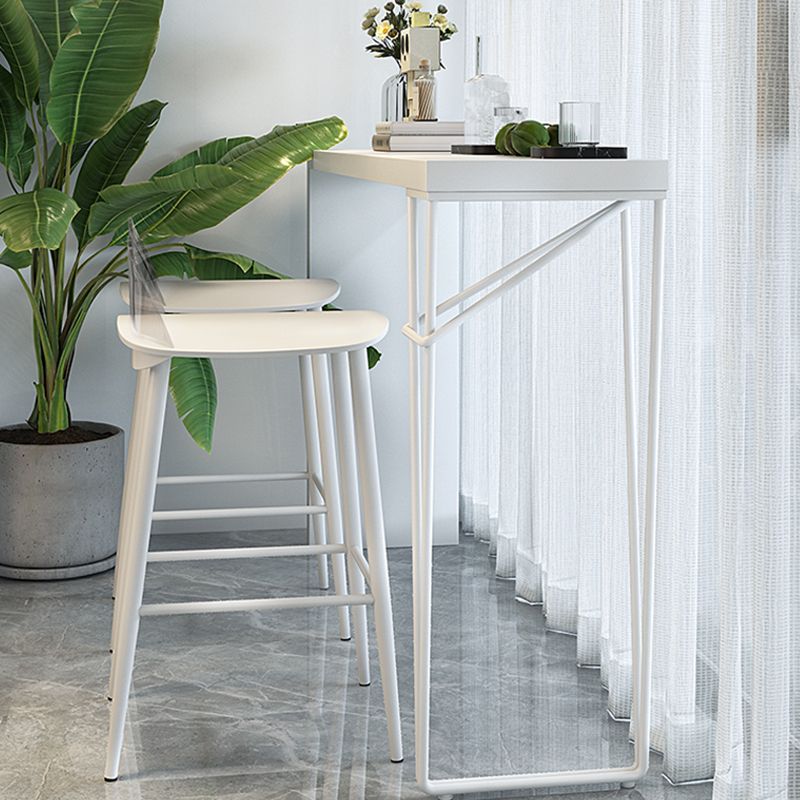 Modern 1/3 Pieces Bar Table Set Rectangle Wood Counter Table with High Stools for Balcony Clearhalo 'Bar Furniture' 'furn' 'furn_home_bar_bar_sets' 'Furniture' 'Home Bars & Bar Sets' 'home_bar_bar_sets' 'Kitchen & Dining Furniture' 1200x1200_170e455c-4305-437d-b640-4a6ca47ffff0