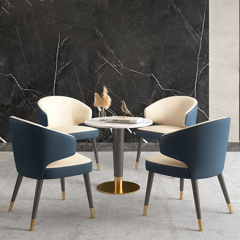 1/5 Pcs Metal Scandinavian Dining Room Set with Round Table Dinette Set Clearhalo 'Dining Room Sets' 'Dining Tables & Seating' 'dining_room_set' 'furn' 'furn_dining_room_set' 'Furniture' 'furniture_dining_room_set' 'Kitchen & Dining Furniture' 'kitchen&dining_furn' 'kitchen' 1200x1200_17100e6c-029d-4093-9775-a1d29a65bf85