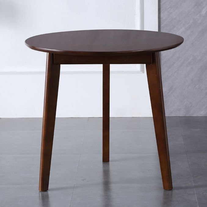 Modern Style Solid Wood Brown Dining Room Set with Round Table Formal Dining Table Furniture Clearhalo 'Dining Room Sets' 'Dining Tables & Seating' 'dining_room_set' 'furn' 'furn_dining_room_set' 'Furniture' 'furniture_dining_room_set' 'Kitchen & Dining Furniture' 'kitchen&dining_furn' 'kitchen' 1200x1200_1711c3c8-6d0e-4918-946a-a0211e188df1