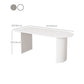 Contemporary Sintered Stone Dining Table Metal Base Dining Table for Home Use