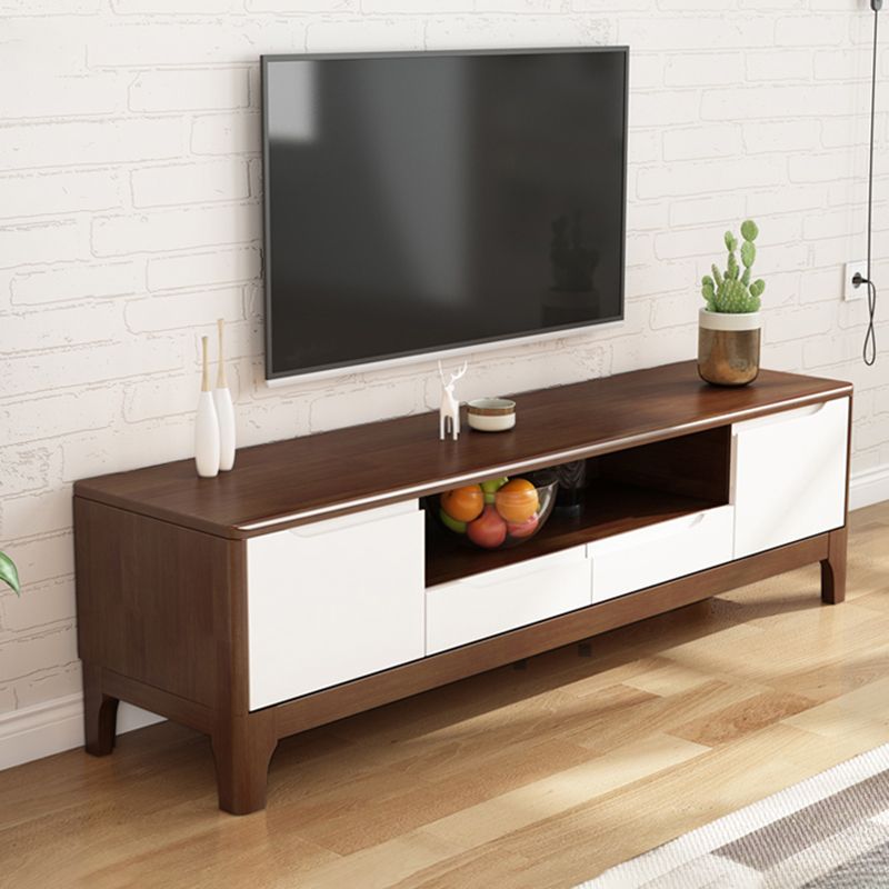 Solid Wood TV Console Traditional Home TV Cabinet with Splayed Wooden Legs Clearhalo 'furn' 'furn_tv_stands_entertainment_centers' 'Furniture' 'Living Room Furniture' 'TV Stands & Entertainment Centers' 'TV Stands & Media Storage Furniture' 'tv_stands_entertainment_centers' 1200x1200_1712af34-7b2f-4439-904e-b0fef25823e7