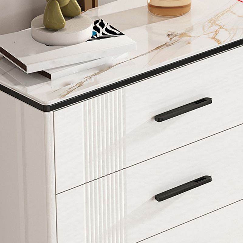 Glam Chest Bedroom Stone 16" Wide Storage Chest in White with Drawers Clearhalo 'Bedroom Furniture' 'Dressers & Chests' 'dressers_chests' 'furn' 'furn_dressers_chests' 'Furniture' 1200x1200_1714a21f-96d7-498a-bfcd-6406c8a8e6eb