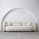 Sofa de smoking contemporain Sofa laine de 33,46 pouces de large pour le salon