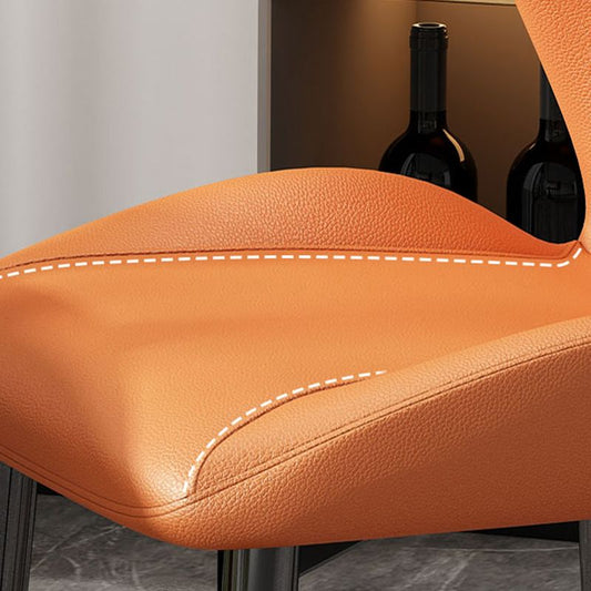 Silla de metal de estilo nórdico silla lateral de comedor de cocina para comedor para comedor