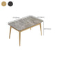 1/2/5/7 Pieces Nordic Dining Set Rectangle Stone Dining Table for Dining Room