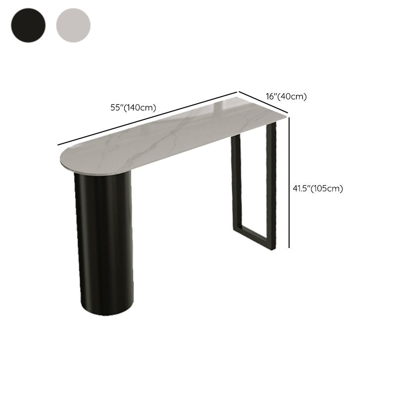 Metal and Stone Pub Set 1/2/3 Pcs Modern Indoor Bar Table with Upholstered Stools Clearhalo 'Bar Furniture' 'furn' 'furn_home_bar_bar_sets' 'Furniture' 'Home Bars & Bar Sets' 'home_bar_bar_sets' 'Kitchen & Dining Furniture' 1200x1200_171a42e5-7a6a-4c53-9efd-51b0b8b7069a