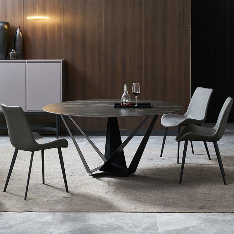 Industrial Style Side Chair Metal Solid Back Dining Room Chair for Kitchen Clearhalo 'Dining Chairs' 'Dining Tables & Seating' 'dining_chair' 'furn' 'furn_dining_chair' 'Furniture' 'Kitchen & Dining Furniture' 1200x1200_1721e00d-8924-496e-a824-0fea924d6e4b