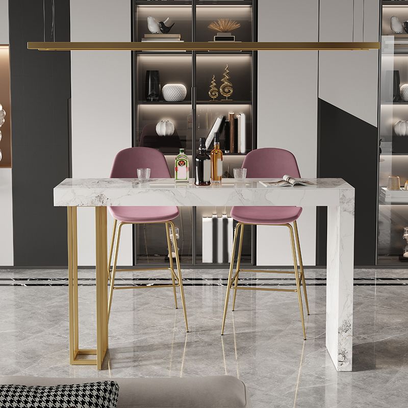 Gesinterde stenen bistro-bartafel Rechthoekige bartafel voor woonkamer