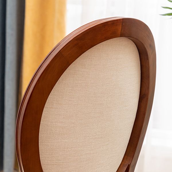 Solid Wood Country Style Dining Chair Matte Finish King Louis Back Side Chair Clearhalo ' kitchen&dining_furn' 'Dining Chairs' 'Dining Tables & Seating' 'dining_chair' 'furn' 'furn_dining_chair' 'Furniture' 'furniture_dining_chair' 'Kitchen & Dining Furniture' 'kitchen' 1200x1200_1725e05f-145f-48b2-a89f-07cb1844b71d