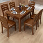 Minimalist Solid Wood Dining Sets with Rubberwood Wood Dining Table and Chairs Clearhalo 'Dining Room Sets' 'Dining Tables & Seating' 'dining_room_set' 'furn' 'furn_dining_room_set' 'Furniture' 'furniture_dining_room_set' 'Kitchen & Dining Furniture' 'kitchen&dining_furn' 'kitchen' 1200x1200_172631a9-6c5f-4bf8-8f96-d7c085bd28c7