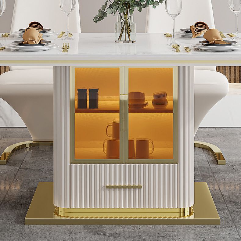 Traditional Luxury Dining Table White Rectangle Sintered Stone Table Clearhalo ' dining_table' 'Dining Tables & Seating' 'Dining Tables' 'furn' 'furn_dining_table' 'Furniture' 'furniture_dining_table' 'Kitchen & Dining Furniture' 'kitchen&dining_furn' 'kitchen' 'kitchen_dining_table' 1200x1200_1727128b-91b6-4350-bdd0-5b0a788422ea