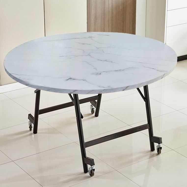 47.2-inch Metal Mid-Century Modern Round Dining Table Wood Top Table for Dining Room Clearhalo ' dining_table' 'Dining Tables & Seating' 'Dining Tables' 'furn' 'furn_dining_table' 'Furniture' 'furniture_dining_table' 'Kitchen & Dining Furniture' 'kitchen&dining_furn' 'kitchen' 'kitchen_dining_table' 1200x1200_1727c396-bcd0-4dcd-9448-9ed2e4424c0e