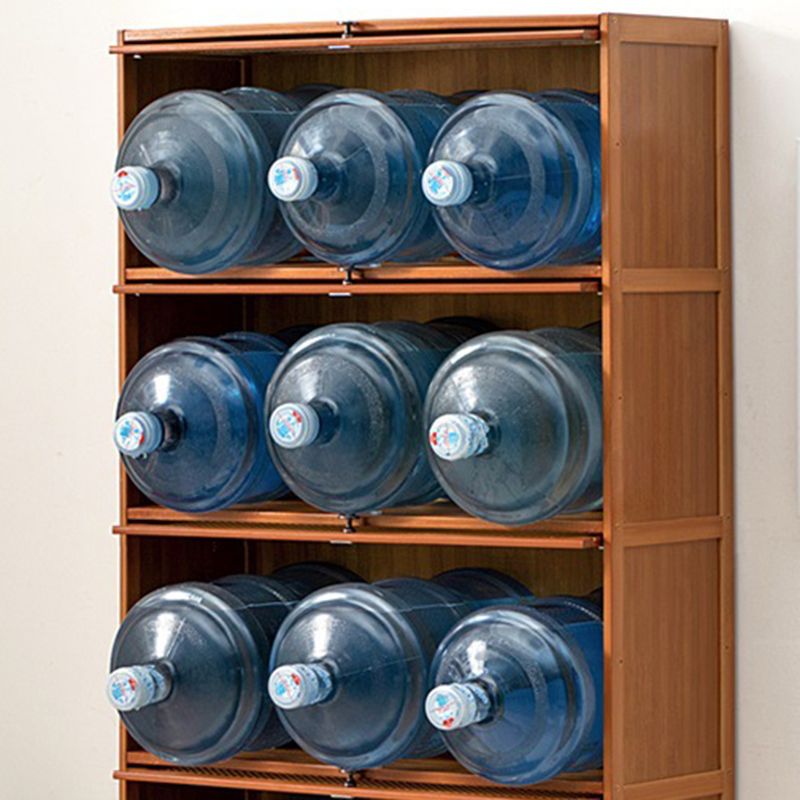 Brown Color Barrister Bookcase Contemporary Bamboo Bookcase for Home Office Clearhalo 'Bookcases' 'furn' 'furn_bookcases' 'Furniture' 'furniture_bookcases' 'kitchen' 'kitchen_bookcases' 'Living Room Furniture' 'Office Furniture' 1200x1200_17284407-250f-49af-ba87-cf12a9d8640d