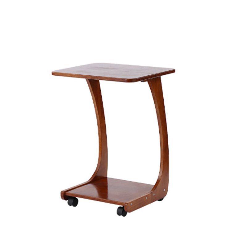 Nordic Style Cocktail Table Walnut/white/wood Rubber Wood Rectangular Coffee Table Clearhalo 'Coffee & Accent Tables' 'Coffee Tables' 'coffee_tables' 'Furniture' 'furniture_coffee_tables' 'Living Room Furniture' 1200x1200_1728e496-13e2-44dd-9d0a-9f0e6ef43549